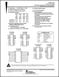 SMJ44C256-80 datasheet: 262144 by 4-bit dynamic random-access memory SMJ44C256-80