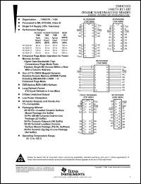 SMJ4C1024-80 datasheet: 1048576 by 1-bit dynamic random-access memory SMJ4C1024-80