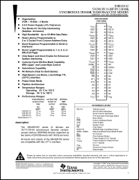 SMJ626162-14 datasheet: 524288 by 16-bit by 2-bank synchronous dynamic random-access memory SMJ626162-14