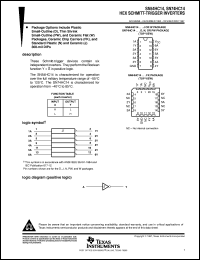 84091012A datasheet:  HEX SCHMITT-TRIGGER INVERTERS 84091012A