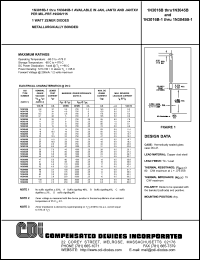 1N3018B datasheet: 8.2 volt zener diode 1N3018B