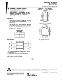 5962-89747012A datasheet:  HEX INVERTERS 5962-89747012A