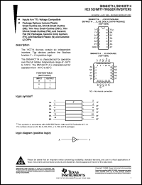 SNJ54HCT14FK datasheet:  HEX SCHMITT-TRIGGER INVERTERS SNJ54HCT14FK