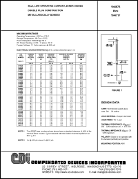 1N4679 datasheet: 2.0 volt zener diode 1N4679