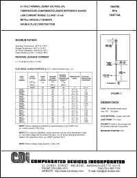 1N4770A datasheet: 9.1 volt temperature compensated zener reference diode 1N4770A