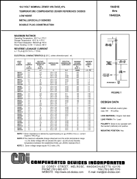 1N4918A datasheet: 19.2 volt (nominal zener voltage +-5%) temperature compensated zener reference diode 1N4918A