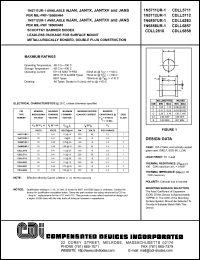 CDLL6857 datasheet: 20 volt (breakdown voltage), schottky barrier diode CDLL6857