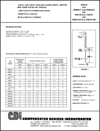 DSB5818 datasheet: 30 volt (working peak reverse voltage), 1 AMP schottky barrier rectifier DSB5818