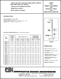 JX5819-1 datasheet: 45 volt (working peak reverse voltage), 1 AMP schottky barrier rectifier JX5819-1