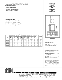 1N4460US datasheet: 6.2 Volt, 1.5 Watt zener diode 1N4460US