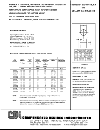CDLL942 datasheet: 11.22-12.28 temperature compensated zener reference diode CDLL942