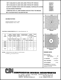 CD2810 datasheet: Schottky barrier diode chip for general purpose application CD2810