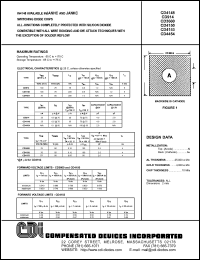 CD4454 datasheet: Switching diode chip CD4454