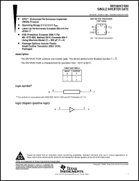 SN74AHC1G04DCKR datasheet:  SINGLE INVERTER GATE SN74AHC1G04DCKR