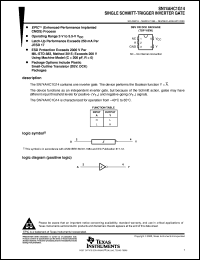 SN74AHC1G14DCKR datasheet:  SINGLE SCHMITT-TRIGGER INVERTER GATE SN74AHC1G14DCKR