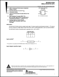 SN74AHC1GU04DBVR datasheet:  SINGLE INVERTER SN74AHC1GU04DBVR