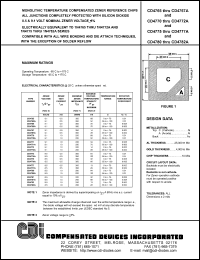 CD4765 datasheet: 9.1 volt zener diode CD4765