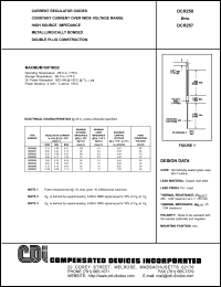 DCR255 datasheet: 8.2 mA, Current regulator diode DCR255