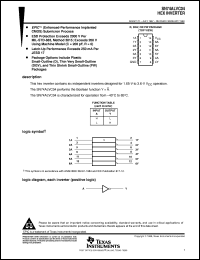 SN74ALVC04PWR datasheet:  HEX INVERTER SN74ALVC04PWR