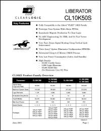 CL10K50SFC256-1 datasheet: Liberator CL10K50SFC256-1