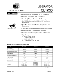 CL1K30FC256-1 datasheet: Liberator CL1K30FC256-1