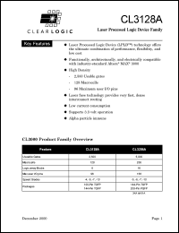 CL3128ATC100-7 datasheet: Laser processed logic device CL3128ATC100-7