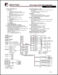 C8051F020 datasheet: Mixed-signal 64KB ISP flash MCU C8051F020