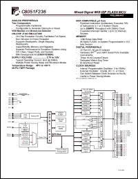 C8051F236 datasheet: Mixed-signal 8KB ISP flash MCU C8051F236
