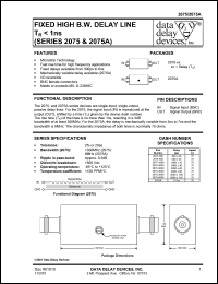 2075-6000 datasheet: Delay 6000 +/-120 ns, fixed high B.W. line Tr<1ns 2075-6000