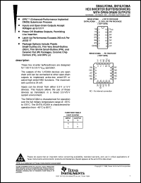 SN74LVC06AD datasheet:  HEX INVERTER BUFFERS/DRIVERS WITH OPEN-DRAIN OUTPUTS SN74LVC06AD