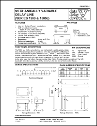 1509-05B datasheet: Delay 5 ns, mechanically variable delay line 1509-05B