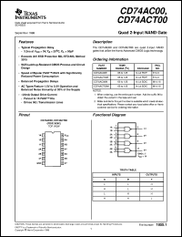 CD54AC00F3A datasheet:  QUAD 2-INPUT NAND GATES CD54AC00F3A