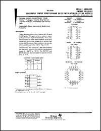 SNJ5401W datasheet:  QUADRUPLE 2-INPUT POSITIVE-NAND GATES WITH OPEN-COLLECTOR OUTPUT SNJ5401W