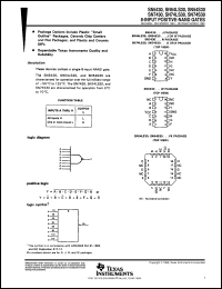 SNJ5430J datasheet:  8-INPUT POSITIVE-NAND GATES SNJ5430J