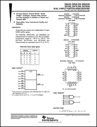 SNJ5440W datasheet:  DUAL 4-INPUT POSITIVE-NAND BUFFERS SNJ5440W