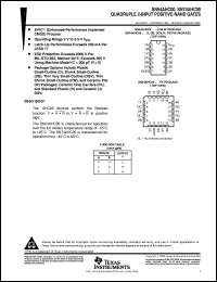 SNJ54AHC00J datasheet:  QUADRUPLE 2-INPUT POSITIVE-NAND GATES SNJ54AHC00J