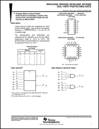 SNJ54ALS20AFK datasheet:  DUAL 4-INPUT POSITIVE-NAND GATES SNJ54ALS20AFK