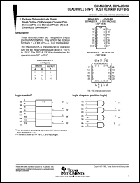 SNJ54ALS37AJ datasheet:  QUADRUPLE 2-INPUT POSITIVE-NAND BUFFERS SNJ54ALS37AJ