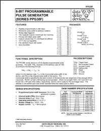 PPG38F-5C5 datasheet: 5 +/-1.5 ns, 8-BIT, programmable pulse generator PPG38F-5C5