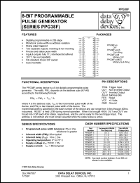 PPG38F-2M datasheet: 2 +/-0.5 ns, 8-BIT, programmable pulse generator PPG38F-2M