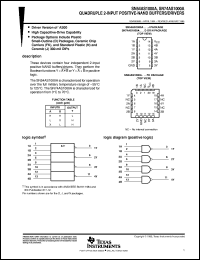 SN54AS1000AJ datasheet:  QUADRUPLE 2-INPUT POSITIVE-NAND BUFFERS/DRIVERS SN54AS1000AJ