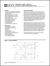 IXDD404PI datasheet: 4 amp dual low-side ultrafast MOSFET driver IXDD404PI