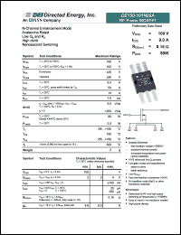 DE150-101N09A datasheet: RF power MOSFET DE150-101N09A
