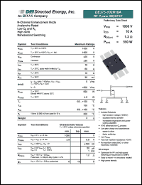 DE375-102N10A datasheet: RF power MOSFET DE375-102N10A