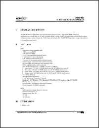 EM78P860 datasheet: 8-BIT micro-controller EM78P860