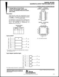 JM38510/33001BCA datasheet:  QUADRUPLE 2-INPUT POSITIVE-NAND GATES JM38510/33001BCA