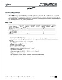 EM56500A datasheet: Tiny controller-based dual channel  speech synthesizer EM56500A