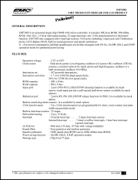 EM73983 datasheet: 4-bit micro-controller for LCD product EM73983