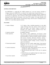 EMPCD100 datasheet: 10/12 digit calculator EMPCD100