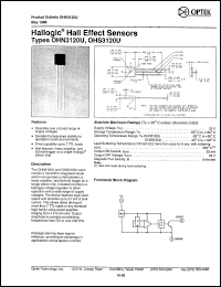 OHS3120U datasheet: Hallogic hall effect sensor OHS3120U